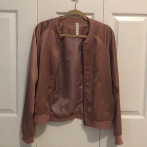 Pink bomber jacket!